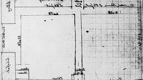 奥姆斯特德全球十大网赌正规平台平面图(哈特福德CT) (Thomas Pynchon校长的建筑选址图-奥姆斯特德信件1875年3月4日)平面图(图纸)